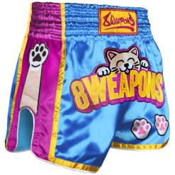 Szorty do Muay Thai 8 Weapons Meow. Niebieskie szorty damskie 8 WEAPONS, bez wzorów, z materiału, eleganckie. Za 346.70 zł.