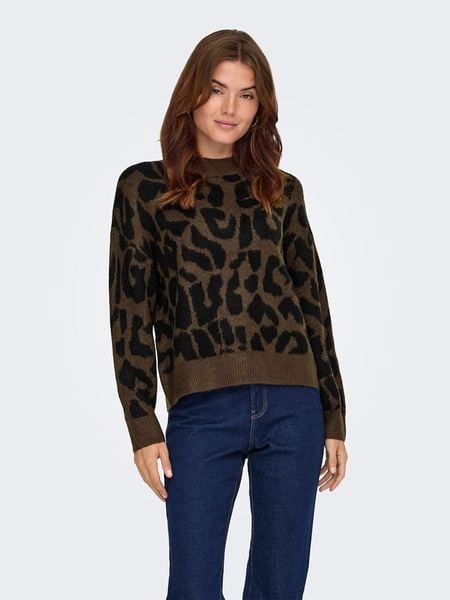 JDY Sweter w kolorze brązowym rozmiar: S. Brązowe swetry klasyczne damskie JDY, s, bez kołnierzyka. Za 109.00 zł.