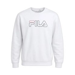 Damska bluza Fila SITGES crew sweat FAW0333-10001. Białe bluzy bez kaptura damskie Fila, l, z bawełny. Za 229.00 zł.