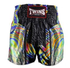 Spodenki treningowe Twins Special Aurora - Muay Thai. Czarne szorty damskie TWINS, bez wzorów, z gumy, biznesowe. Za 249.00 zł.