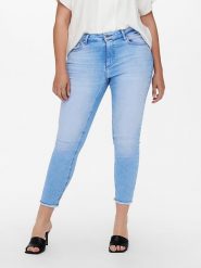 ONLY Carmakoma Dżinsy - Skinny fit - w kolorze błękitnym rozmiar: 44/L32. Niebieskie jeansy damskie Only Carmakoma. Za 136.13 zł.