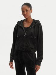 Juicy Couture Bluza Iccle JCWAS126304 Czarny Oversize. Czarne bluzy bez kaptura damskie Juicy Couture, xs, z syntetyku. Za 439.99 zł.