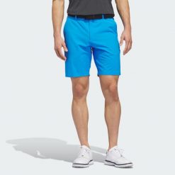 Szorty Ultimate365 8.5-Inch Golf. Niebieskie szorty męskie Adidas, bez wzorów, z elastanu, klasyczne. Za 291.40 zł.