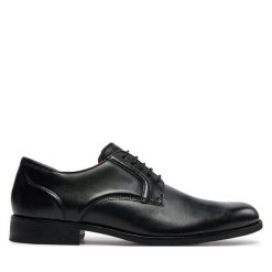 Półbuty Clarks. Czarne buty wizytowe męskie Clarks, bez zapięcia. Za 539.99 zł.