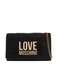 LOVE MOSCHINO Torebka JC4127PP0NKB100A Czarny. Czarne torebki wieczorowe Love Moschino, bez wzorów, ze skóry, wizytowe, bez kołnierzyka, bez ramiączek. Za 599.99 zł.
