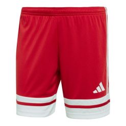 Spodenki damskie adidas Squadra. Czerwone szorty damskie Adidas, bez wzorów, sportowe. Za 73.99 zł.
