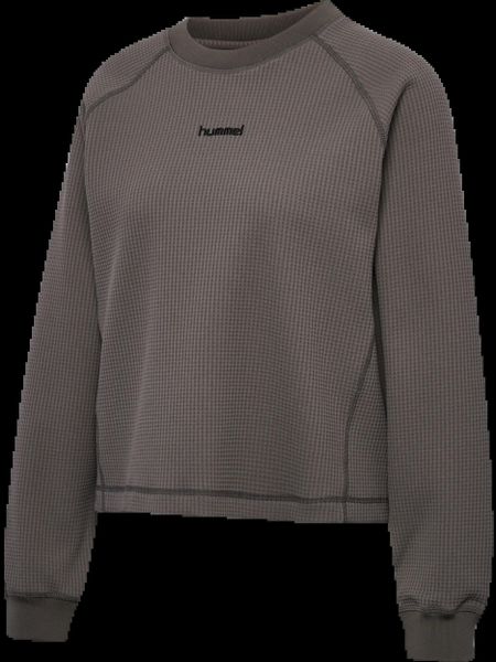 Hummel Długi T-shirt hmlSOFT WAFFLE W z 3D poliestru. Szare t-shirty damskie HUMMEL, l, bez wzorów, bez kołnierzyka. Za 226.00 zł.