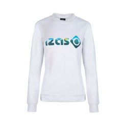 Podstawowa bluza bawełniana dla kobiet Izas RODHES W. Białe bluzy bez kaptura damskie IZAS, z bawełny. Za 160.83 zł.