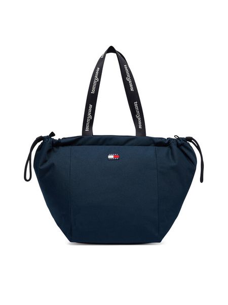 Tommy Jeans Torebka Tjw Ess Daily Tote AW0AW18771 Granatowy. Niebieskie torebki klasyczne damskie Tommy Jeans, bez wzorów, z jeansu, bez dodatków. Za 329.99 zł.