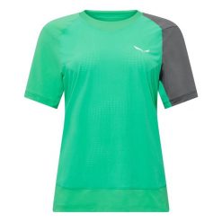 T-shirt hybrydowy damski Salewa NXT. Zielone t-shirty damskie Salewa, m, bez wzorów, z dzianiny, bez kołnierzyka. Za 388.50 zł.