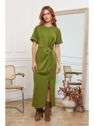 Joséfine Sukienka "Orgeval" w kolorze zielonym rozmiar: M. Zielone sukienki damskie Joséfine, na co dzień, m, bez wzorów, bez kołnierzyka, bez ramiączek, maxi, proste. Za 178.79 zł.