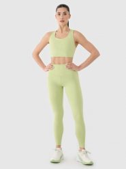 4F Legginsy treningowe z wysokim stanem damskie - zielone XL. Zielone legginsy sportowe damskie 4f, s, bez wzorów, z dzianiny, z podwyższonym stanem, na fitness i siłownię. W wyprzedaży za 69.99 zł.