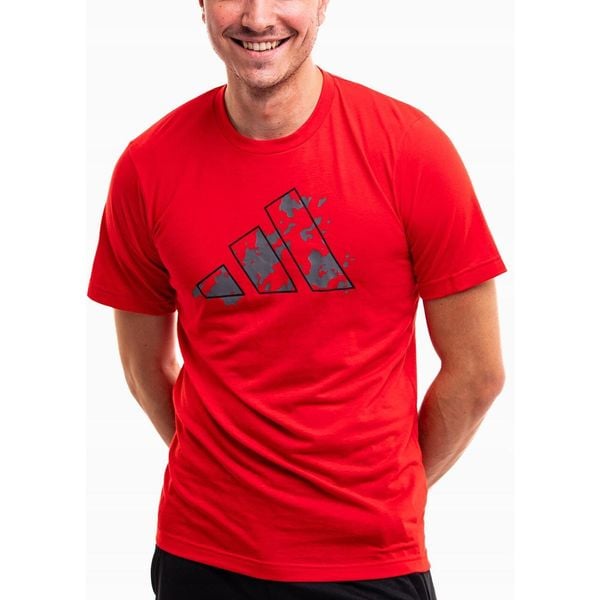 Adidas koszulka Mężczyzna t-shirt bluzka sportowa wygodna Essentials roz. M. Czerwone t-shirty męskie Adidas, m, bez ramiączek, na fitness i siłownię. Za 126.99 zł.