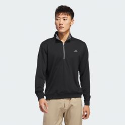 Bluza Lightweight Half-Zip. Białe bluzy bez kaptura męskie Adidas, uniwersalny, z dzianiny. Za 280.75 zł.