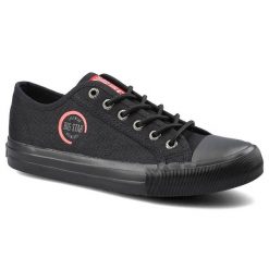 Czarne Trampki Big Star Damskie Wygodne Obuwie. Czarne trampki i tenisówki damskie Big Star, bez wzorów, z gumy. Za 89.99 zł.