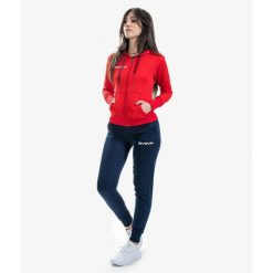 Tuta Lady. Czerwone spodnie dresowe damskie Givova, bez wzorów, z dresówki. Za 252.99 zł.