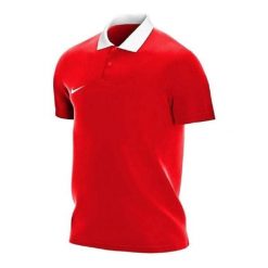 Koszulka sportowa męska Nike Drifit Park 20. Czerwone t-shirty sportowe męskie Nike, na lato, m, z bawełny, bez ramiączek, do piłki nożnej, dri-fit (nike). Za 149.35 zł.