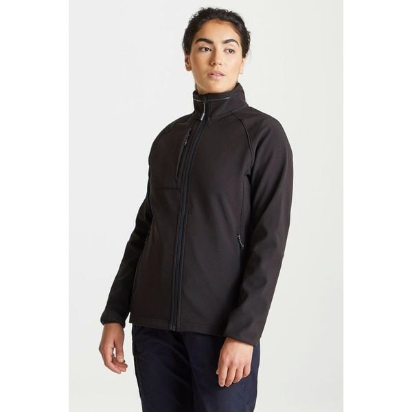 Damska kurtka softshellowa Craghoppers Expert Basecamp. Czarne kurtki damskie CRAGHOPPERS, na lato, bez wzorów, z softshellu, bez kaptura. Za 380.50 zł.