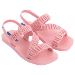 Sandały plażowe damskie Ipanema Go Fever Fem. Czerwone sandały damskie Ipanema, bez wzorów, bez obcasa. Za 63.99 zł.