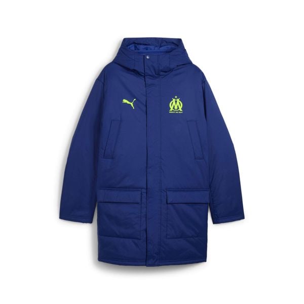 Parka OM 2025/26. Niebieskie parki męskie Puma, l, bez wzorów. Za 681.00 zł.