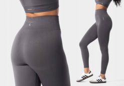 Legginsy treningowe damskie Carpatree Simply Seamless. Szare legginsy damskie Carpatree, l, bez wzorów, z materiału. Za 129.99 zł.