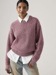 Levi's Sweter "Leilah" w kolorze różowym rozmiar: XS. Różowe swetry klasyczne damskie Levi's, s, z bawełny, bez kołnierzyka. Za 170.81 zł.