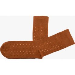 Rude skarpety męskie w kropki SKARPETY. Brązowe skarpetki męskie Ryłko, bez wzorów, z bawełny. Za 24.99 zł.
