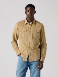 Levi's Koszula - Regular fit - w kolorze beżowym rozmiar: M. Brązowe koszule męskie Levi's, m, bez wzorów, z bawełny, bez kołnierzyka, bez ramiączek. Za 174.50 zł.