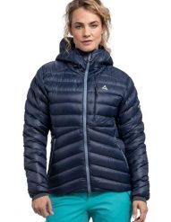 Kurtka puchowa damska Schöffel Tschierval. Czarne kurtki narciarskie i snowboardowe damskie Schöffel, s, bez wzorów, z materiału, bez kaptura, narciarskie, primaloft. Za 1,499.99 zł.