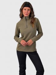 Brunotti Bluza polarowa "Misma" w kolorze khaki rozmiar: XXL. Brązowe bluzy bez kaptura damskie BRUNOTTI, xxl, z polaru. Za 73.99 zł.