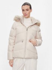 Calvin Klein Kurtka puchowa K20K207070 Beżowy Regular Fit. Brązowe kurtki damskie CALVIN KLEIN, l, bez wzorów, z puchu, bez kaptura. Za 939.99 zł.