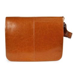 Torba skórzana przez ramię unisex DAN-A T53 camel. Brązowe torby męskie na ramię DAN-A, bez wzorów, ze skóry, przez ramię. Za 499.99 zł.