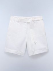 NAPAPIJRY Szorty "Nice" w kolorze białym rozmiar: XS. Białe szorty damskie NAPAPIJRY, bez wzorów, z tkaniny. Za 180.91 zł.