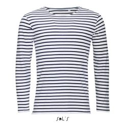 T-shirt ML Sol's Marine. Białe koszulki męskie z długim rękawem SOL'S, m. W wyprzedaży za 111.25 zł.