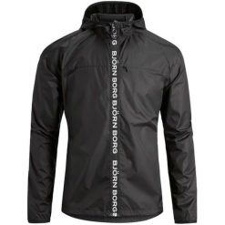 Björn Borg kurtka męska Aimo Wind Jacket M czarna. Czarne kurtki męskie Björn Borg, m, bez wzorów, bez kaptura. Za 445.00 zł.