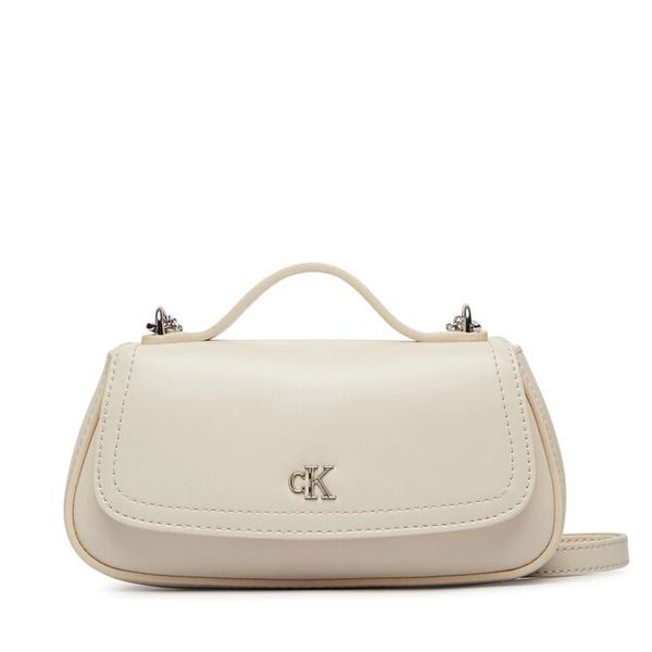 Torebka Calvin Klein. Białe torebki klasyczne damskie CALVIN KLEIN, bez wzorów, bez dodatków. Za 409.99 zł.