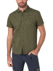 Timezone Koszula w kolorze oliwkowym rozmiar: L. Zielone koszule męskie Timezone, l, bez wzorów, bez kołnierzyka, bez ramiączek. Za 39.31 zł.