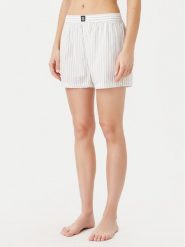 HUGO Szorty piżamowe 50531657 Biały Relaxed Fit. Białe piżamy damskie Hugo, xl, bez wzorów, z bawełny, bez ramiączek. Za 129.99 zł.