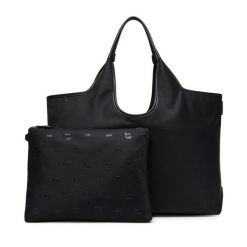 Torebka KARL LAGERFELD. Czarne torebki klasyczne damskie Karl Lagerfeld, bez wzorów, bez dodatków. Za 659.99 zł.