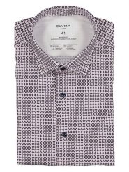 OLYMP Koszula "Luxor" - Modern fit - w kolorze czarno-jasnoróżowym rozmiar: 40. Czarne koszule męskie Olymp, bez wzorów, z bawełny, bez kołnierzyka, bez ramiączek. Za 136.13 zł.