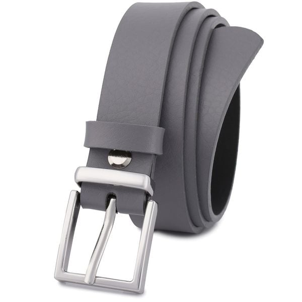 Pasek skórzany BELTIMORE r.110-125 cm O07 szary. Szare paski damskie bez wzorów. Za 54.90 zł.