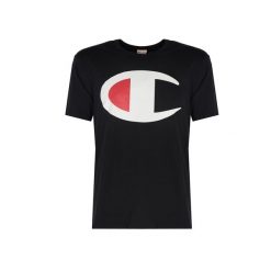 T-shirt fitness męski. Czarne t-shirty męskie CHAMPION, l, bez wzorów, z bawełny, bez kołnierzyka. Za 114.00 zł.