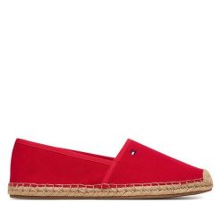 Espadryle Tommy Hilfiger. Czerwone espadryle damskie Tommy Hilfiger, bez wzorów, bez obcasa. Za 249.99 zł.