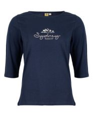 Roadsign Koszulka w kolorze granatowym rozmiar: L. Niebieskie bluzki damskie Roadsign, l, bez wzorów, z bawełny, bez kołnierzyka, bez ramiączek. Za 30.99 zł.