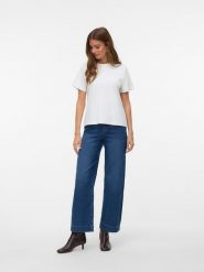 Vero Moda Dżinsy - Comfort fit - w kolorze granatowym rozmiar: W27/L32. Niebieskie jeansy damskie Vero Moda, z podwyższonym stanem. Za 86.99 zł.