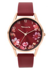 Tamaris Zegarek kwarcowy w kolorze różowozło-czerwonym rozmiar: onesize. Czerwone, analogowe zegarki damskie Tamaris, metalowe. Za 130.99 zł.