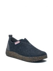 Comfortfusse Wełniane kapcie w kolorze granatowo-szarym rozmiar: 42. Niebieskie kapcie damskie Comfortfusse, z materiału. Za 200.60 zł.