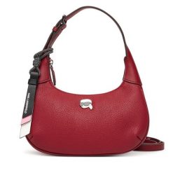 Torebka KARL LAGERFELD. Czerwone torebki klasyczne damskie Karl Lagerfeld, bez wzorów, bez dodatków. Za 549.99 zł.