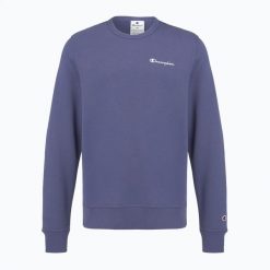 Bluza męska Champion 221792 Crewneck Sweatshirt. Niebieskie bluzy bez kaptura męskie CHAMPION, l, z bawełny. Za 129.99 zł.