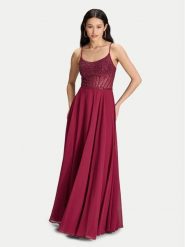 Hey Kyla Sukienka wieczorowa 5AK023HK Bordowy Regular Fit. Czerwone sukienki damskie Hey Kyla, bez wzorów, z syntetyku, wizytowe, bez kołnierzyka, bez ramiączek. Za 1,019.00 zł.